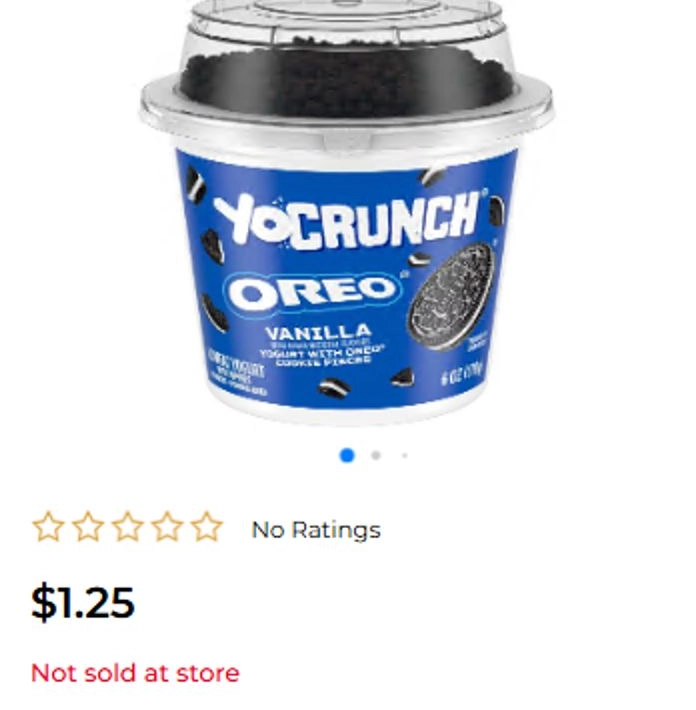 Dannon Yogurt Oreos 6oz image