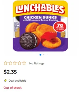 Oscar Mayer Lunchable Chicken Dunks 4oz image