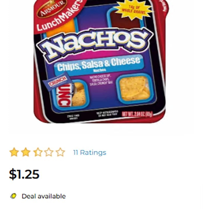 Armour Lunchmakers Nacho 2.9oz image