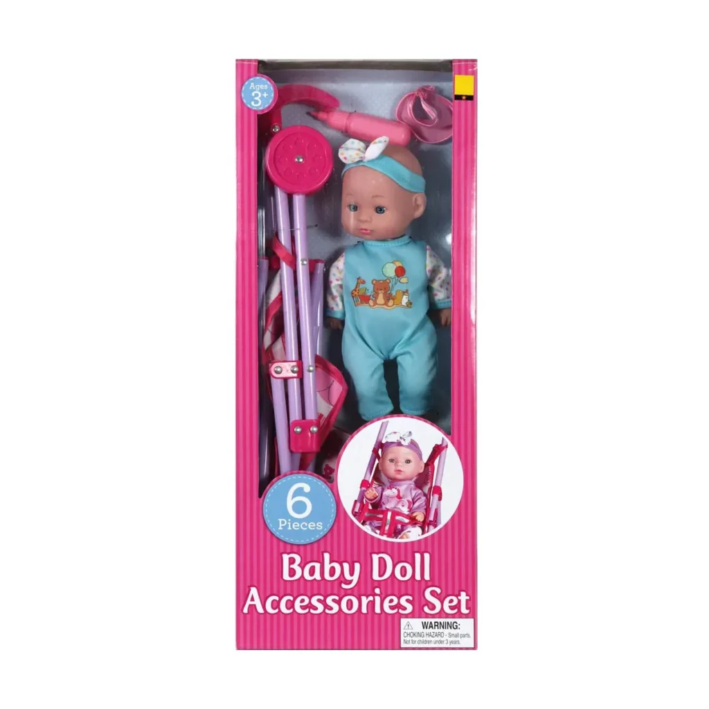 Kid Concepts Baby Doll Accessories Set, 9 pc – Assorted image