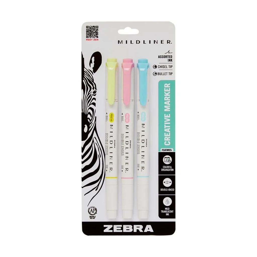 Zebra Midliner Creative Markers, 3 ct image