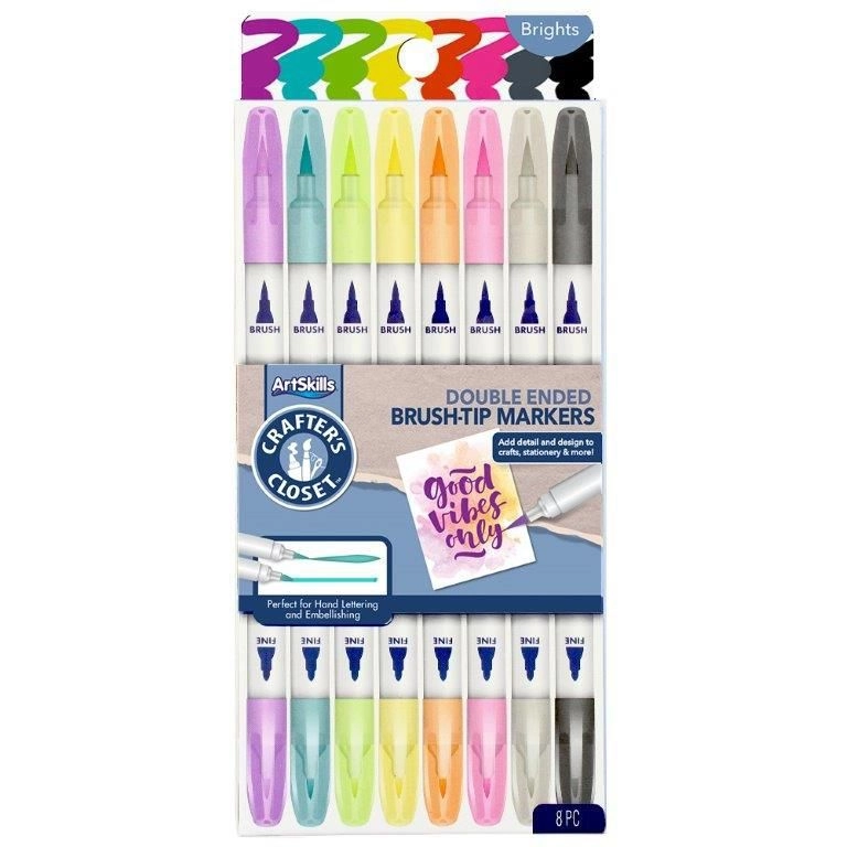 ArtSkills Crafter’s Closet Double Ended Brush-Tip Markers image