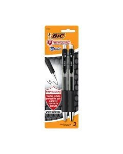 BIC PrevaGuard Gel-ocity Gel Pen – Medium, Black, 2 Count image