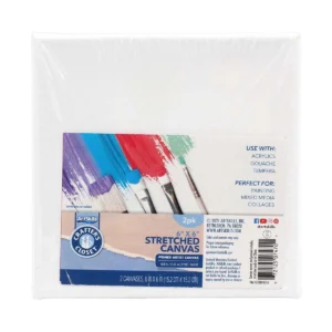 Crafter’s Closet 6 x 6 Stretched Canvas Panels, 2 pk image