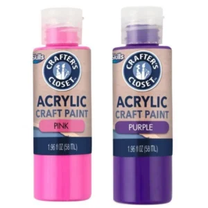 ArtSkills Crafter’s Closet Acrylic Craft Paint, Pink/Purple, Assorted image