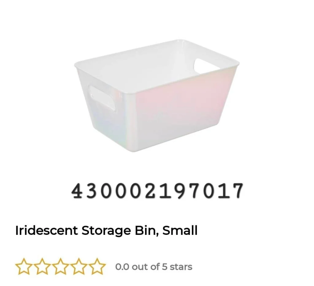 Iridescent Storage Bin, Small image