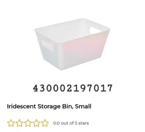 Iridescent Storage Bin, Small image