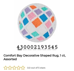 Comfort Bay Decorative Shaped Rug, 1 ct, Assorted image