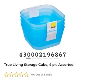 True Living Storage Cube, 4 pk, Assorted image