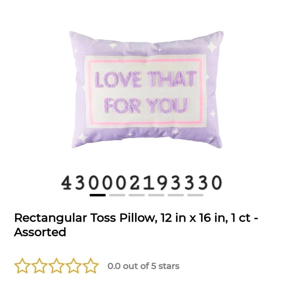 Toss Pillow, 12 in x 16 in, 1 ct image