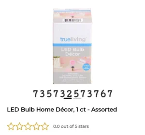 LED Bulb Home Décor, 1 ct – Assorted image
