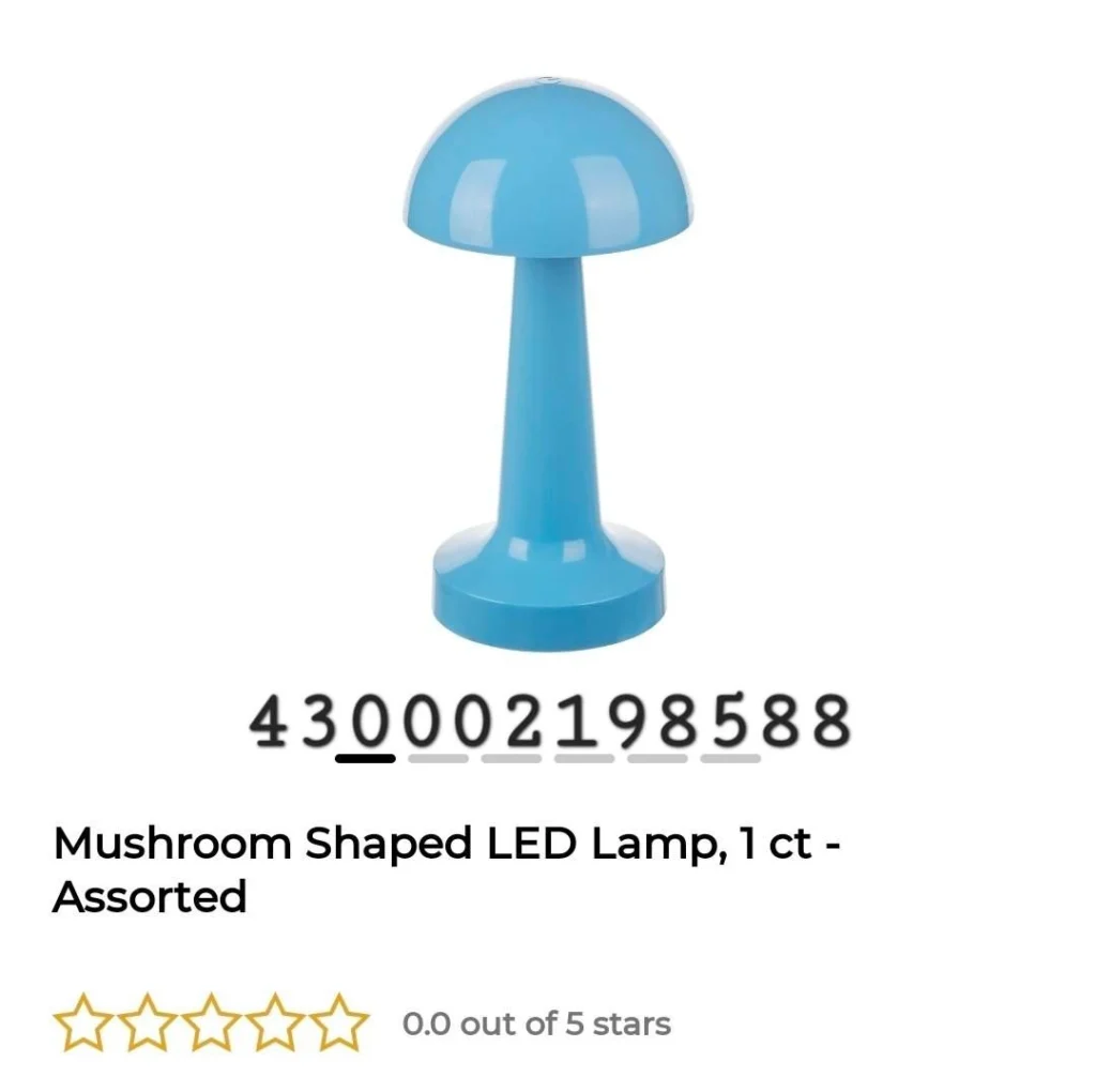 Mushroom Shaped LED Lamp, 1 ct – Assorted image