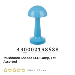 Mushroom Shaped LED Lamp, 1 ct – Assorted image