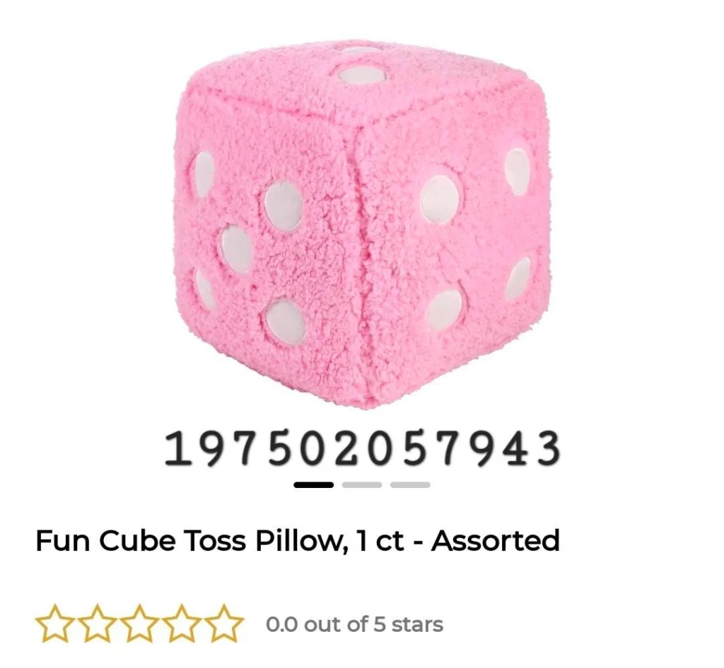Fun Cube Toss Pillow, 1 ct – Assorted image