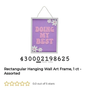 Rectangular Hanging Wall Art Frame, 1 ct – Assorted image