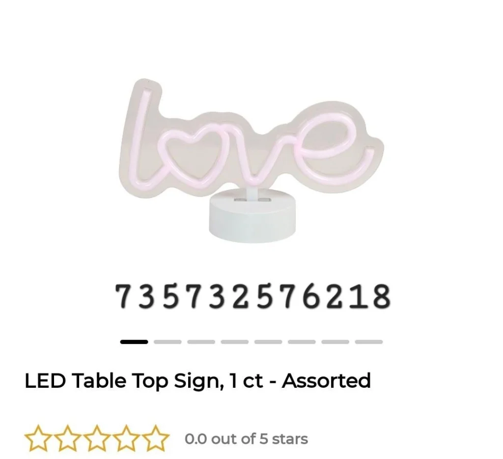 LED Table Top Sign, 1 ct – Assorted image