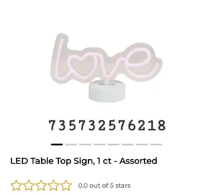 LED Table Top Sign, 1 ct – Assorted image
