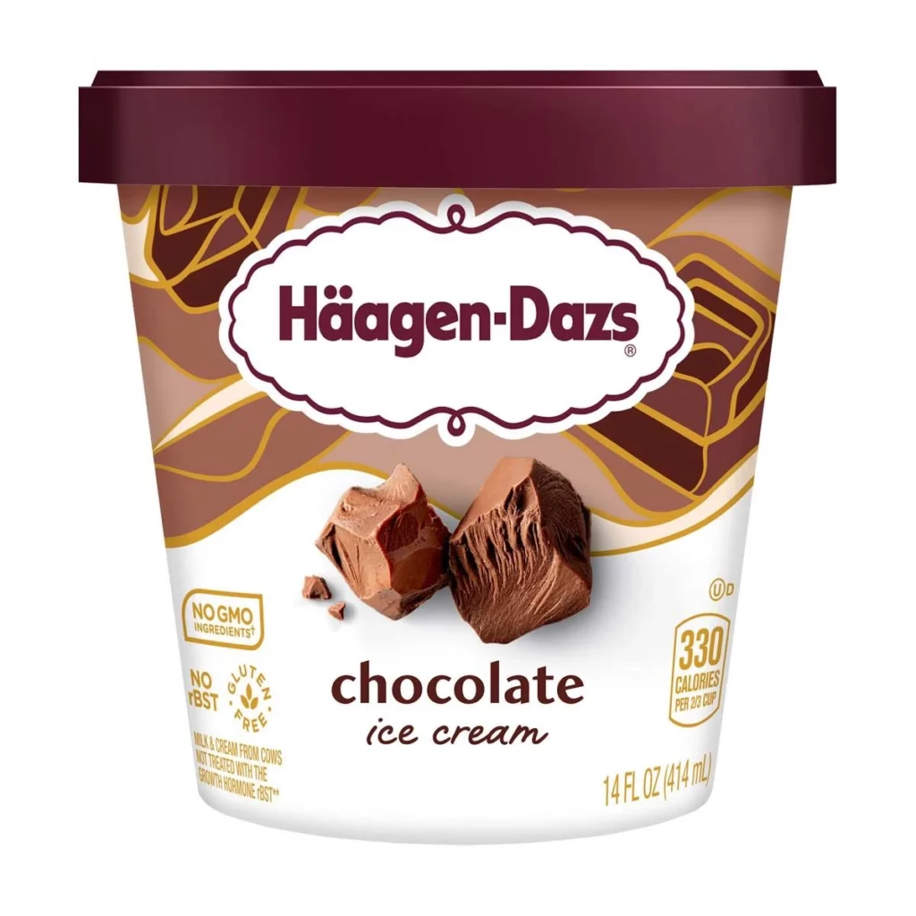 Haagen-Dazs Chocolate Ice Cream, 14 oz image
