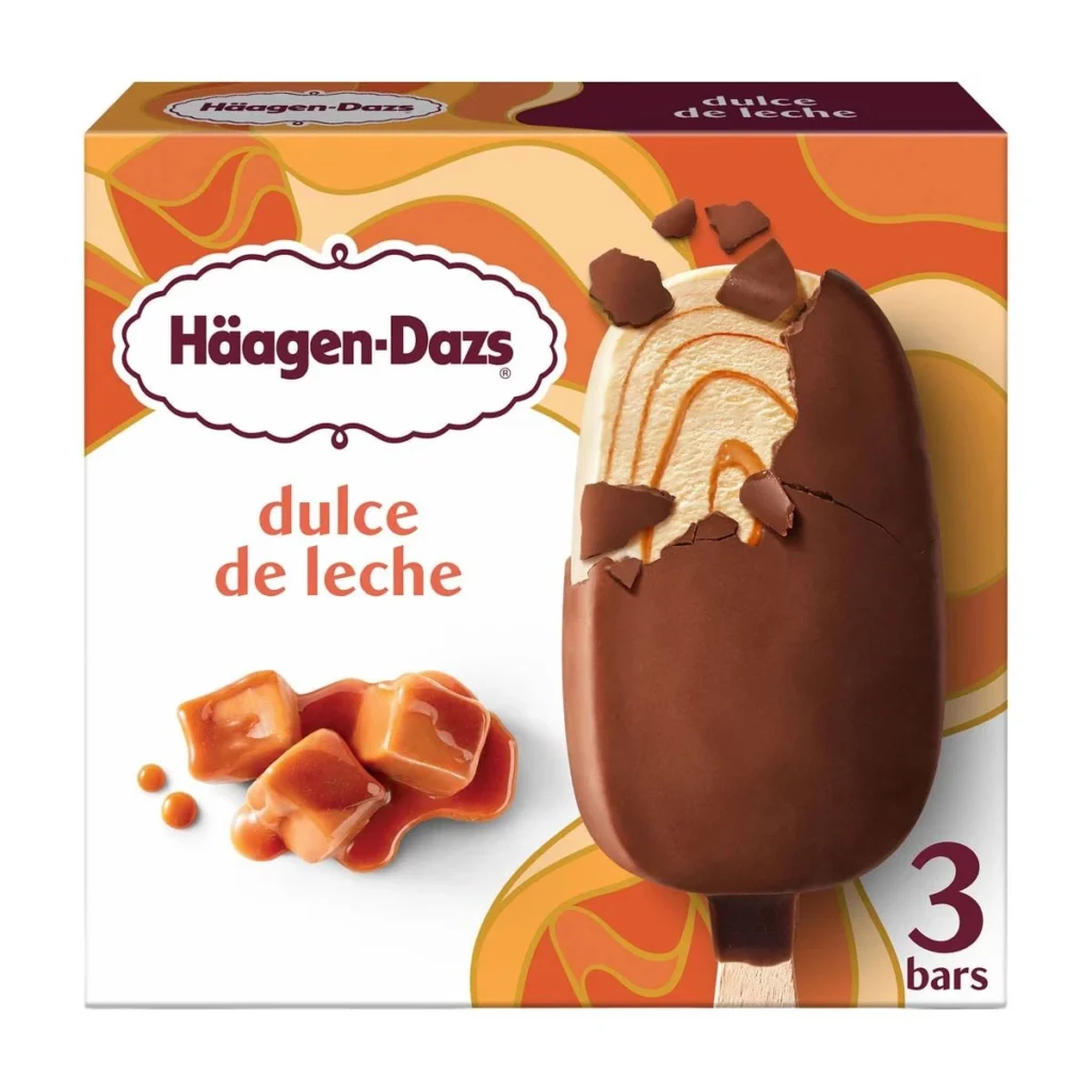 Haagen-Dazs Ice Cream Bars Dulce De Leche, 3 ct image