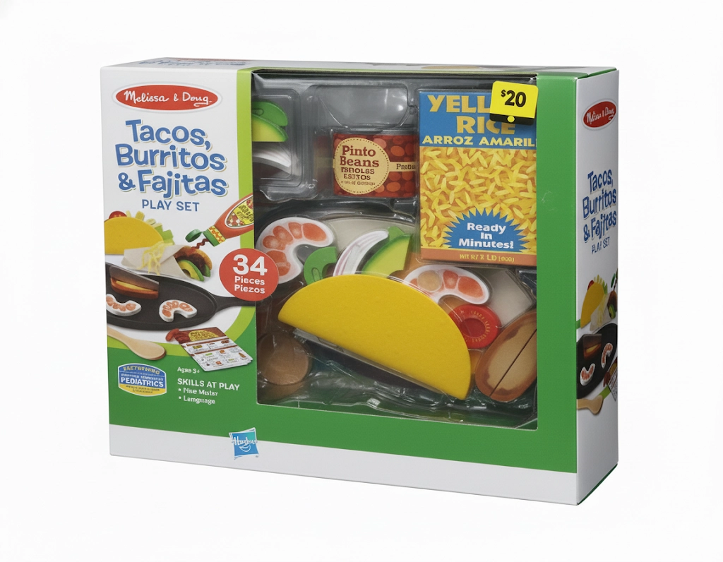 Melissa & Doug Tacos, Burritos & Fajitas Play Set. image