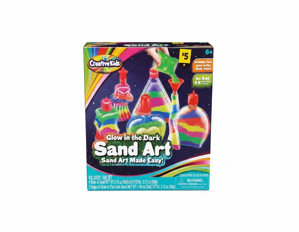 Creative Kids Glow in the Dark Sand Art kit. image