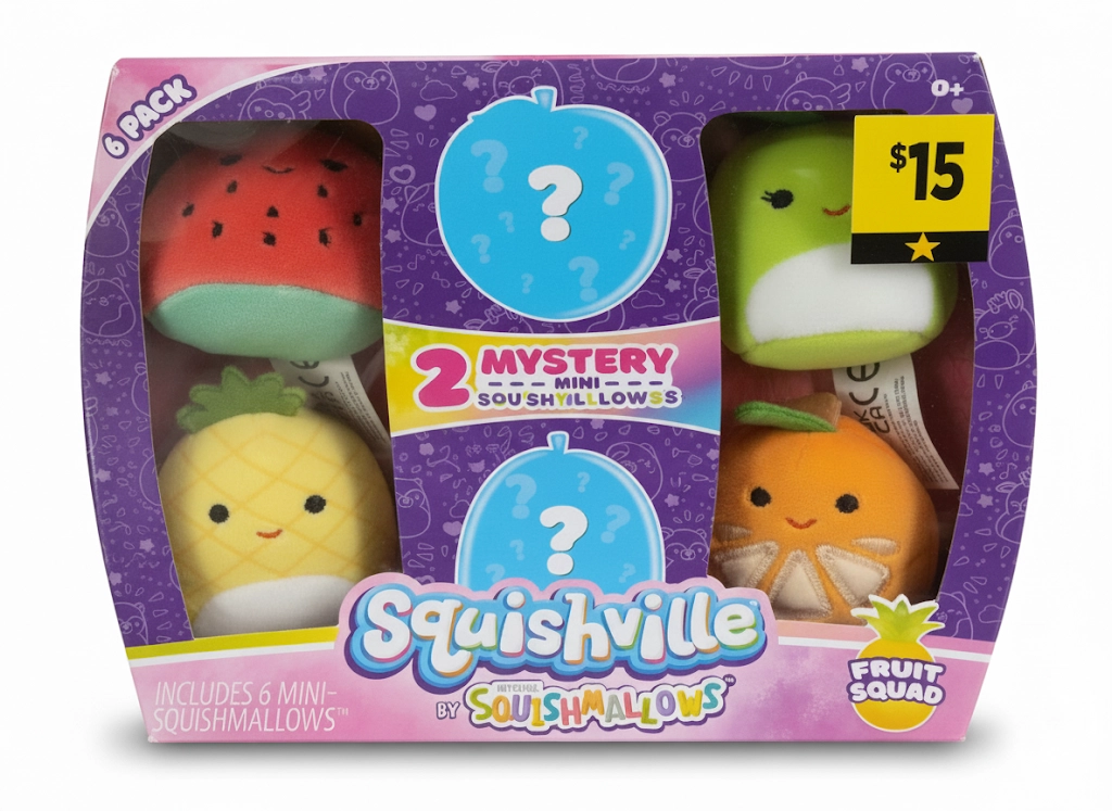 Squishville by Squishmallows Fruit Squad 6-Pack. image