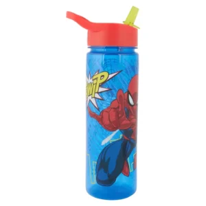 Character Plastic Water Bottle with Flip Straw, 24 oz.