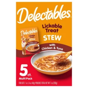 Delectables Cat Treats Stew Chkn & Tuna 5ct