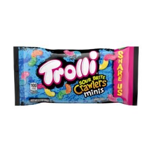 Trolli Sour Brite Crawlers Minis Gummy Candy, 3.5 oz