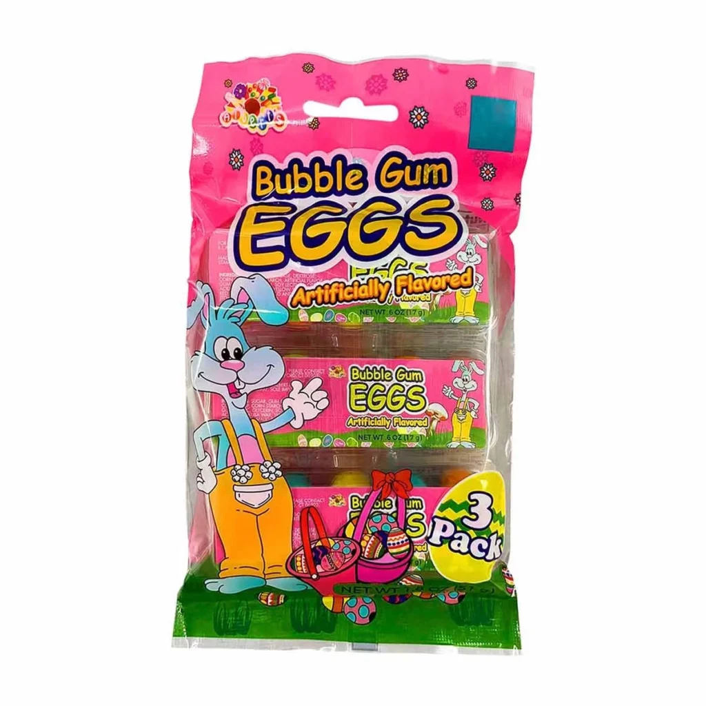 Easter Bubble Gum Eggs in a Carton, 3 pk penny item image