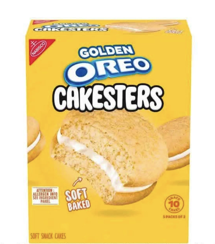 OREO Golden Cakesters Soft Snack Cakes, 5 - 2.02 oz Snack Packs penny item image