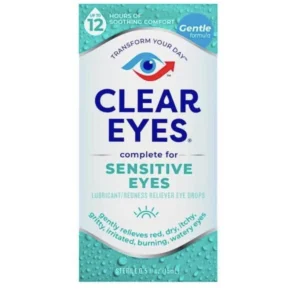 Clear Eyes Sensitive Eyes, Soothing Comfort Eye Drops 0.5 oz